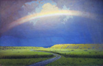 to painting Arkhip Kuindzhi, Rainbow, oil on canvas, 1900 - 1905