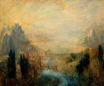to Pinckney Marcius-Simons (1867-1909) Symbolist Landscape
