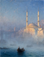 Ivan_Aivazovski (1817-1900), Constantinople, De moskee van Top-Kahné