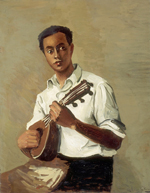 to the painting by André Derain, 1880-1954, Le noir à la mandoline, ca 1930, oil on canvas