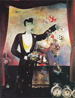 Floris Jespers, The illusionist, 1931, oil on triplex