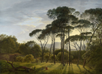 Hendrik Voogd, Italian Landscape with Umbrella Pines (1807)