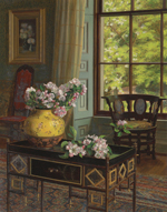 Jessica Hayllar, 1858-1940, Apple blossom, 1886, oil on panel