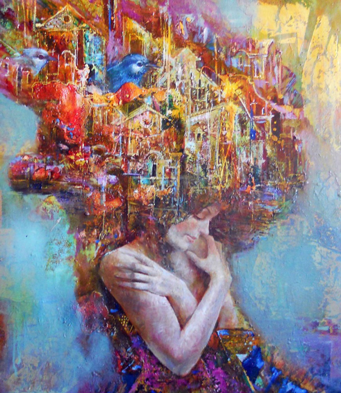 Sergey Lukyanov, Spring, oil on canvas