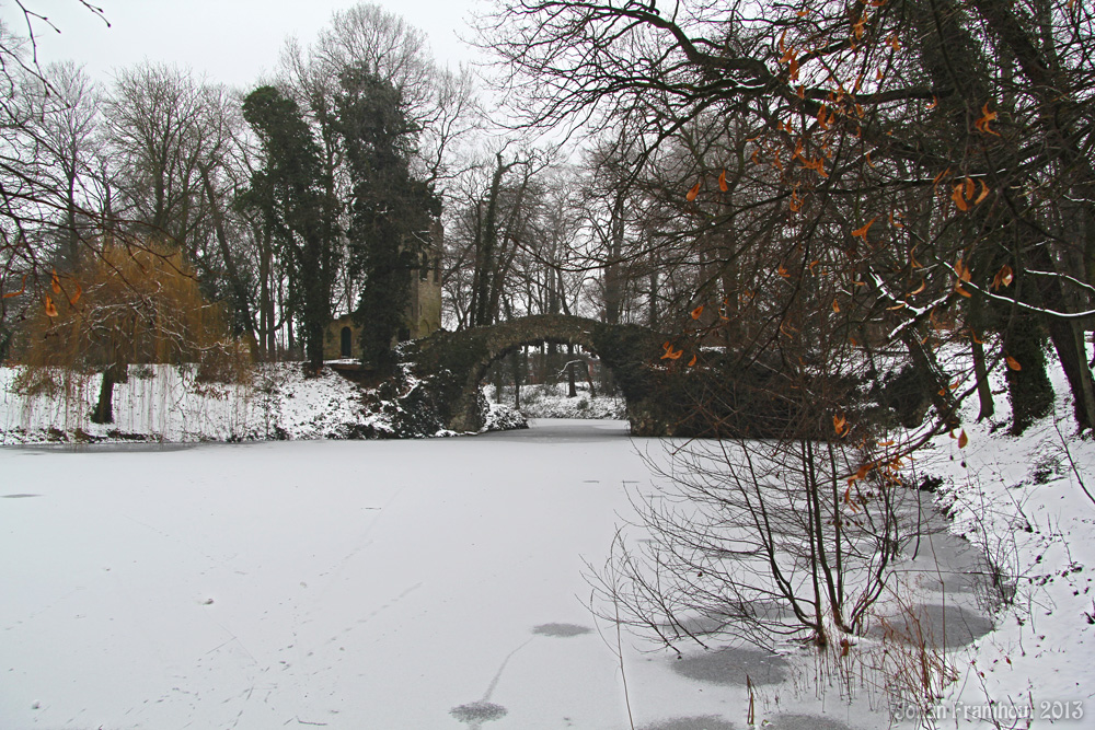 park Boekenberg (Anwerpen - Deurne) in de winter 