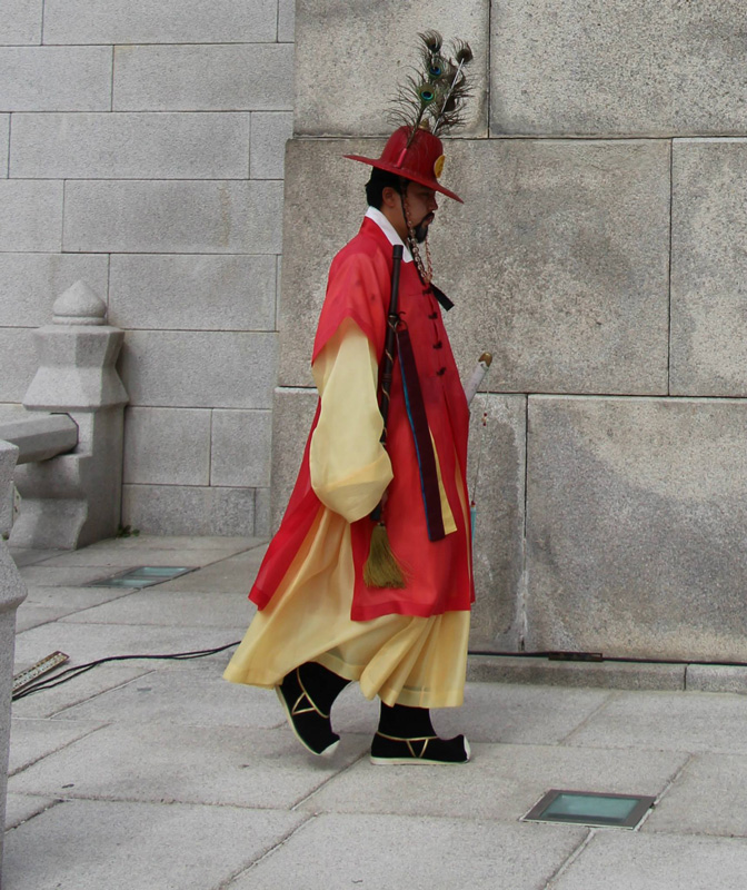 Gyeongbok Palace guard. 