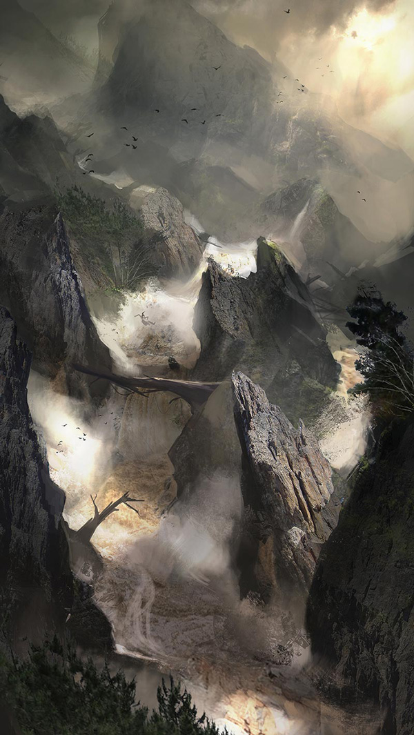 Tomb Raider, Mudslide descent