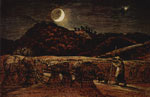 Samuel Palmer, Cornfield in Moonlight 