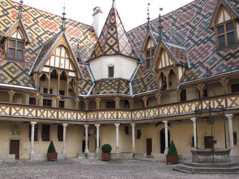 binnenhof van het Hôtel-Dieu 