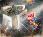 to the painting Roberto Matta, L´Impencible, 1957, oil on canvas