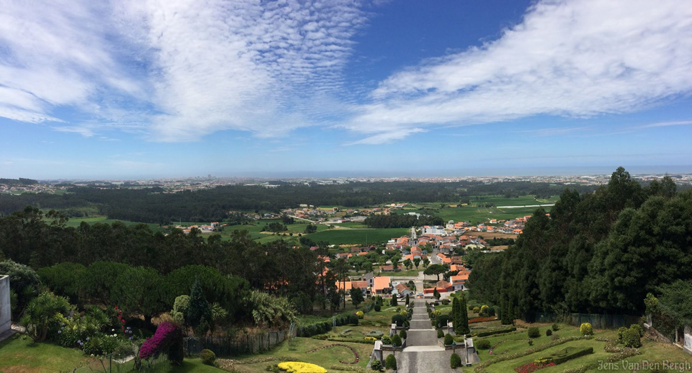 View from São Félix Hill towards Senhora da Saúde
