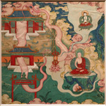 Anonym (Tibetan-Chinese-Mongolisch), to the 'Guide of purification of all bad rebirthings', Entrance of the mandala', 18th eeuw, probably copy from more ancient work