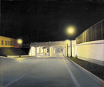 to Unidentified painter, Underpass New-York, 1933-34, oil on photograph on canvas on paperboard