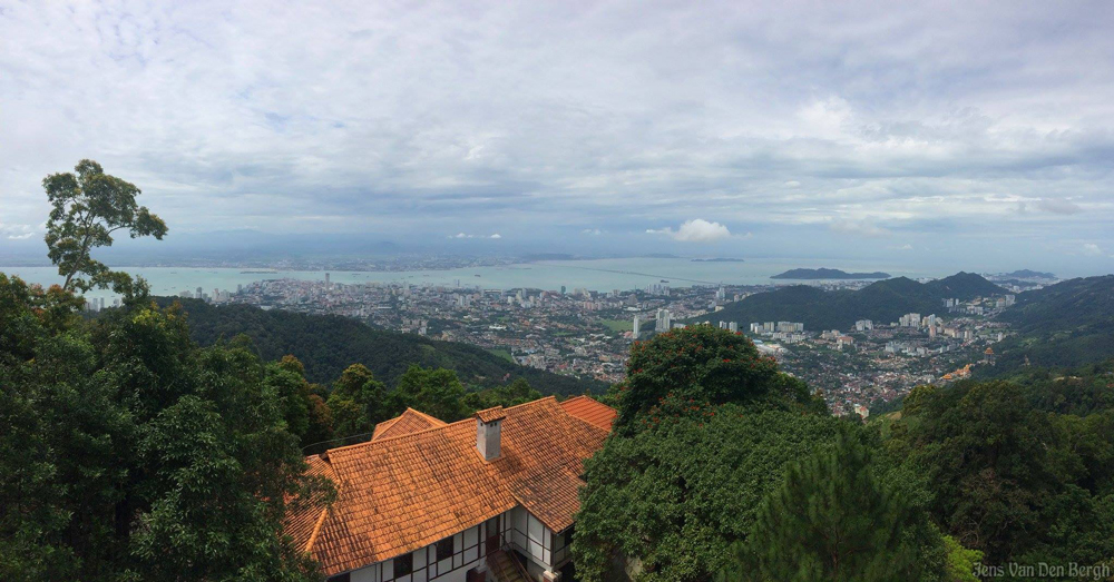 View from Penang Hill towards George Town & Butterworth (on the mainland)