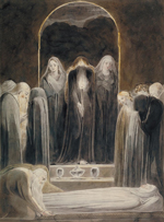 William Blake (1757-1827), The Entombment, c.1805, Ink and watercolour on paper