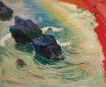 to Paul Gauguin, La vague, 1888, oil on canvas