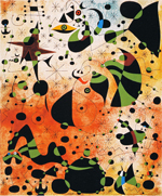 Joan Miró, De doortocht van de goddelijke vogel, 1940-41
