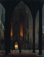 Ernst Ferdinand Öhme, Cathedral in Winter, 1821