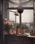 Martinus Christian Wesseltoft Rørbye, 1803-1848, Danish, View from the artist window, 1825