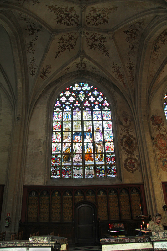 Antwerpen, interieur van de Onze-Lieve-Vrouwekathedraal