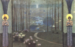 to the painting Wilhelm Bernatzik (Austria), Entrance of paradise, 1906